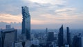 Mahanakorn tower in the evening