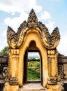 Mahar Aung Mye Bon San monastery, the ancient monastery in Inwa, Mandalay, Myanmar 11 Royalty Free Stock Photo