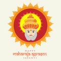 Maharaja Agrasen Jayanti poster, banner, vector illustration