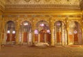 Maharajah room inside Mehrangarh Fort,Jodhpur Royalty Free Stock Photo