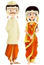 Maharashtrian Wedding Couple Royalty Free Stock Photo
