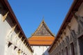 Temple Roof And Pediment  Fine Local Art Royalty Free Stock Photo