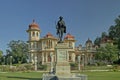 Mahatma Gandhi statue and heritage building Saraswati Bhavan library