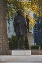 Mahatma Gandhi statue in Parliament Square Garden Royalty Free Stock Photo