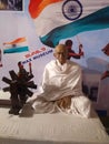 Mahatma Gandhi in wax museum statue