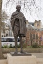 Mahatma Ghandi Bronze statue located in parliament Square, London