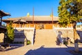 Mahavira Hall (Hall of Ceremony) of Up-Huayan temple. Royalty Free Stock Photo