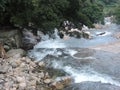 The Mahaweli River that flows from the mountains Royalty Free Stock Photo