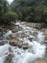The Mahaweli River that flows from the mountains Royalty Free Stock Photo