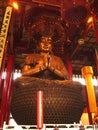 Mahayana Chinese Buddhist Temple Buddha siting on Lotus