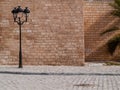 Mahdia Tunisia exterior wall of the Great Mosque, brick wall wit