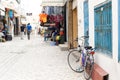 MAHDIYA, TUNISIA - MAY 21: people walk through Medina