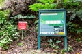 Casse Dent Nature Trail tourist information board, Mahe, Seychelles.