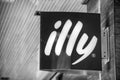 MAHE, SEYCHELLES - SEPTEMBER 15, 2017: Illy Coffee sign. Illy is an Italian coffee company specializing in espresso, headquartered