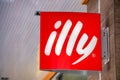 MAHE, SEYCHELLES - SEPTEMBER 15, 2017: Illy Coffee sign. Illy is an Italian coffee company specializing in espresso, headquartered