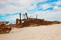 Shipwreck Maheno Fraser Island, Australia. Shipwreck and dramatic sky