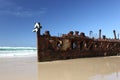 The Maheno shipwreck, Fraser Island, Queensland, Australia Royalty Free Stock Photo