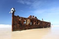 The Maheno shipwreck, Fraser Island, Queensland, Australia Royalty Free Stock Photo