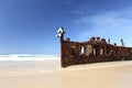 The Maheno shipwreck, Fraser Island, Queensland, Australia Royalty Free Stock Photo