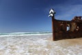 The Maheno shipwreck, Fraser Island, Queensland, Australia Royalty Free Stock Photo