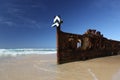 The Maheno shipwreck, Fraser Island, Queensland, Australia Royalty Free Stock Photo