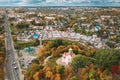 Mahiliou, Belarus. Mogilev Cityscape With Temple of the Holy Royal Martyrs and New Martyrs and Confessors of the 20th