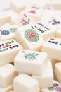Mahjong board game pieces Royalty Free Stock Photo