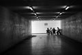 Mahjong game in underpass Beijing Royalty Free Stock Photo