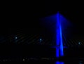 Mahkota bridge at night Royalty Free Stock Photo