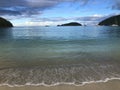 Maho Bay Beach in St. John United States Virgin Islands Royalty Free Stock Photo