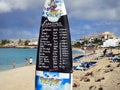 Maho Beach, Sint Maarten Royalty Free Stock Photo