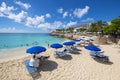 Maho Beach, Sint Maarten, Dutch Caribbean Royalty Free Stock Photo