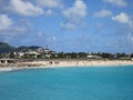 Maho Beach, Sint Maarten Royalty Free Stock Photo