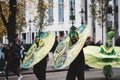 Mahogany Carnival in amazing, colourful & crowd-pleasing costumes at the Lord Mayors of London Show parade