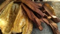 Mahogany fruit Closeup with seeds natural