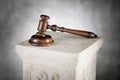 Mahogany Gavel Royalty Free Stock Photo