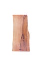 mahogany plank with a unique texture on a white background