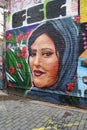 Mahsa Amini Tribute Mural By Lexi Bella, NYC, NY, USA Royalty Free Stock Photo