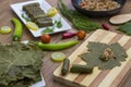 Mahshy - Traditional Egyptian meal -grape leaves