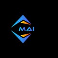 MAI abstract technology logo design on Black background. MAI creative initials letter logo concept Royalty Free Stock Photo