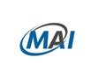 MAI initial letter logo design, vector template Royalty Free Stock Photo