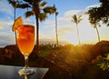 Mai Tai sunset Royalty Free Stock Photo