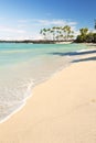 Maiahula Beach in Hawaii, USA with white sand and palm trees