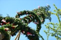 Maypole installation in Laakirchen, Austria