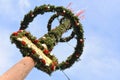 Maypole installation in Laakirchen, Austria