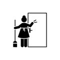 Maid, hotel, cleaner, girl icon. Element of hotel pictogram icon. Premium quality graphic design icon. Signs and symbols