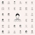 maid icon. Proffecions icons universal set for web and mobile Royalty Free Stock Photo