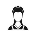 Maid icon in simple style