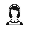 Maid icon in simple style