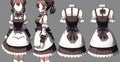 Maid Outfit With A Frilly Apron. Generative AI